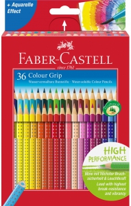 Creioane Colorate Hobby - CREIOANE COLORATE 36 CULORI GRIP 2001, FABER-CASTELL